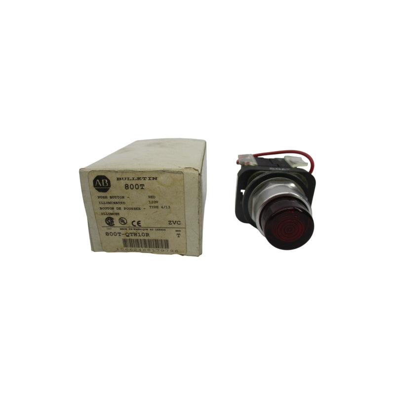 ALLEN BRADLEY 800T-QTH10R SER. T 120V (WH) NSMP