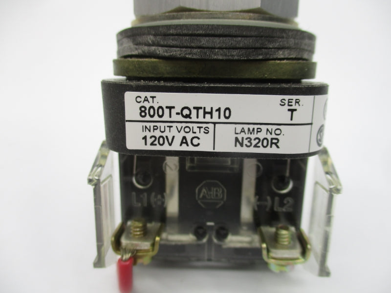 ALLEN BRADLEY 800T-QTH10R SER. T 120V (WH) NSMP