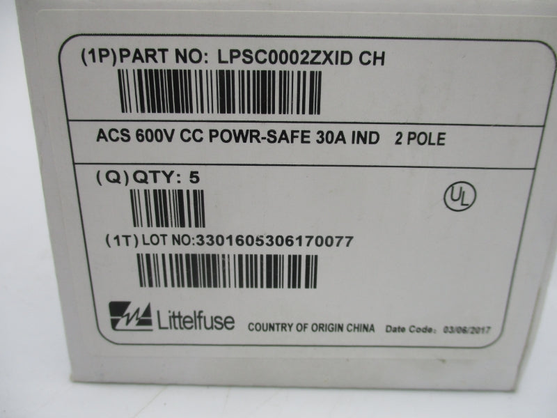 LITTELFUSE LPSC0002ZXID 600V 30A (PKG OF 5) NSMP