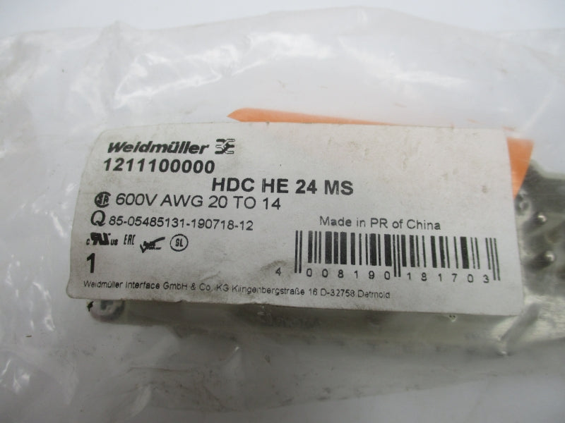 WEIDMULLER 1211100000 HDCHE24MS 600V NSMP