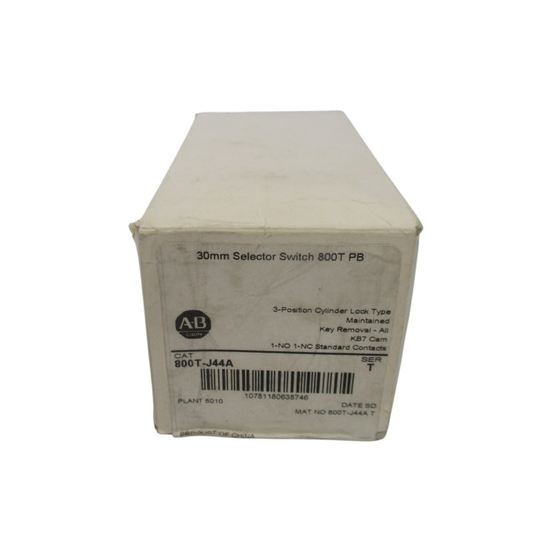 ALLEN BRADLEY 800T-J44A SER. T (WH) NSFS