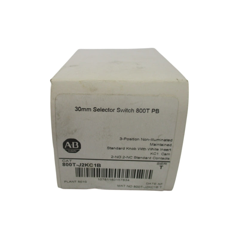 ALLEN BRADLEY 800T-J2KC1B SER. T (WH) NSFS