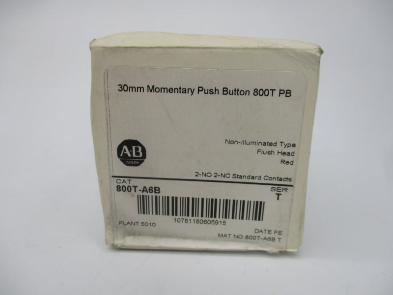ALLEN BRADLEY 800T-A6B SER. T (WH) NSFS