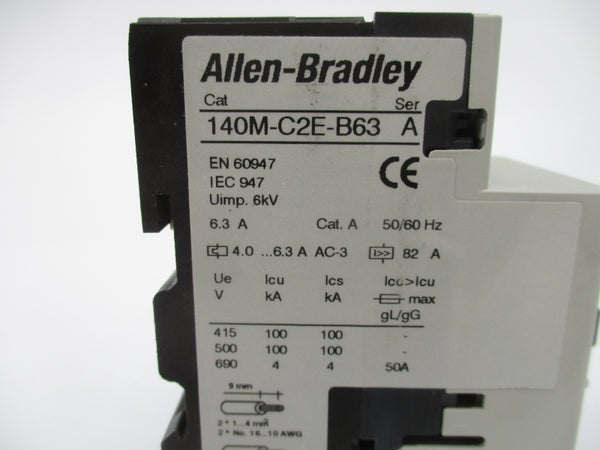 ALLEN BRADLEY 140M-C2E-B63 SER. A 690V 6.3A NSNP