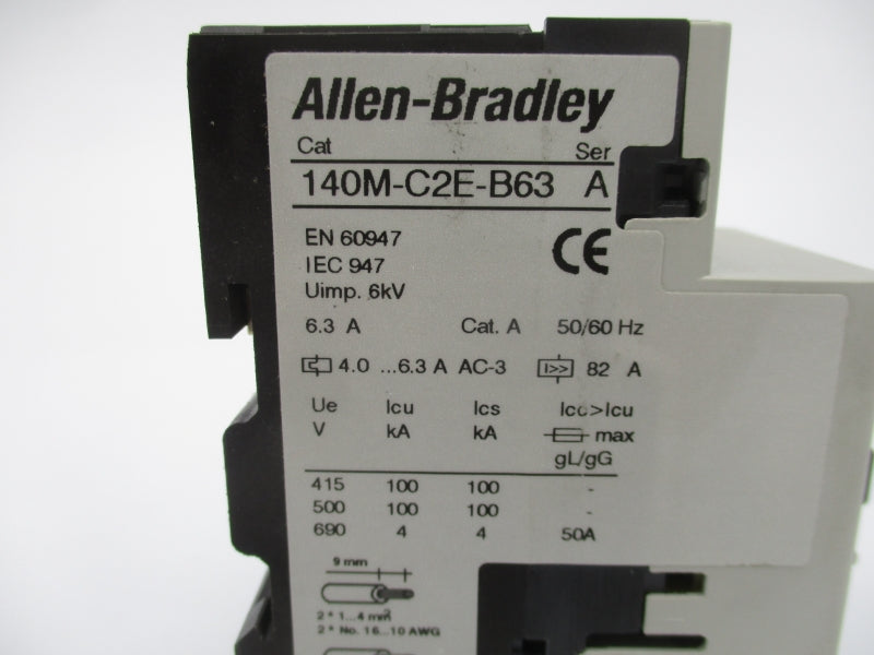 ALLEN BRADLEY 140M-C2E-B63 SER. A 690V 6.3A NSNP