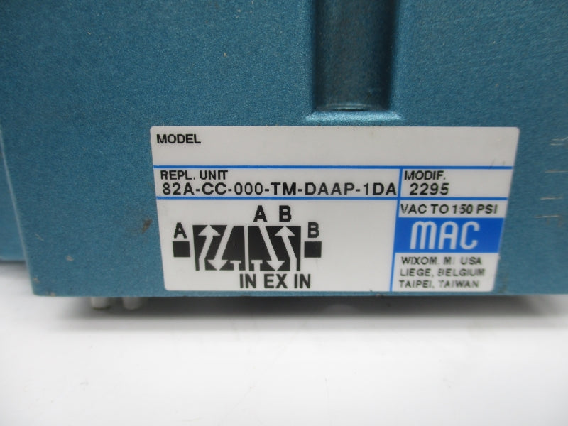 MAC 82A-CC-000-TM-DAAP-1DA 110/120V 150PSI NSMP
