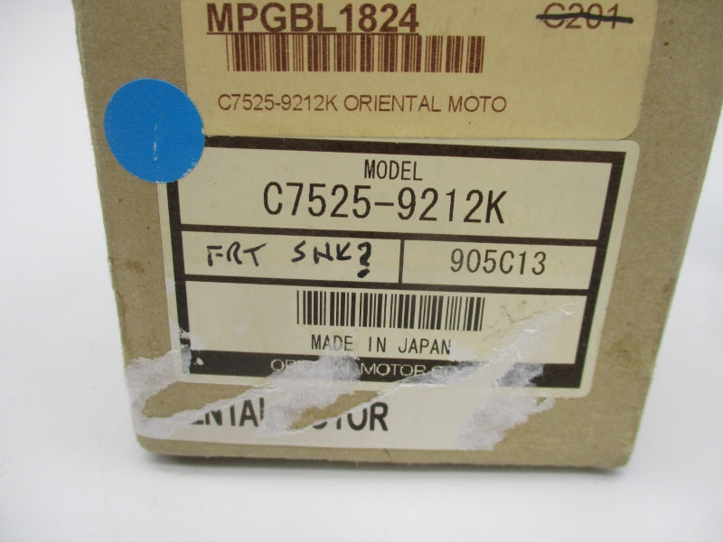 ORIENTAL MOTOR C7525-9212K 6.5VDC 1.2A NSMP