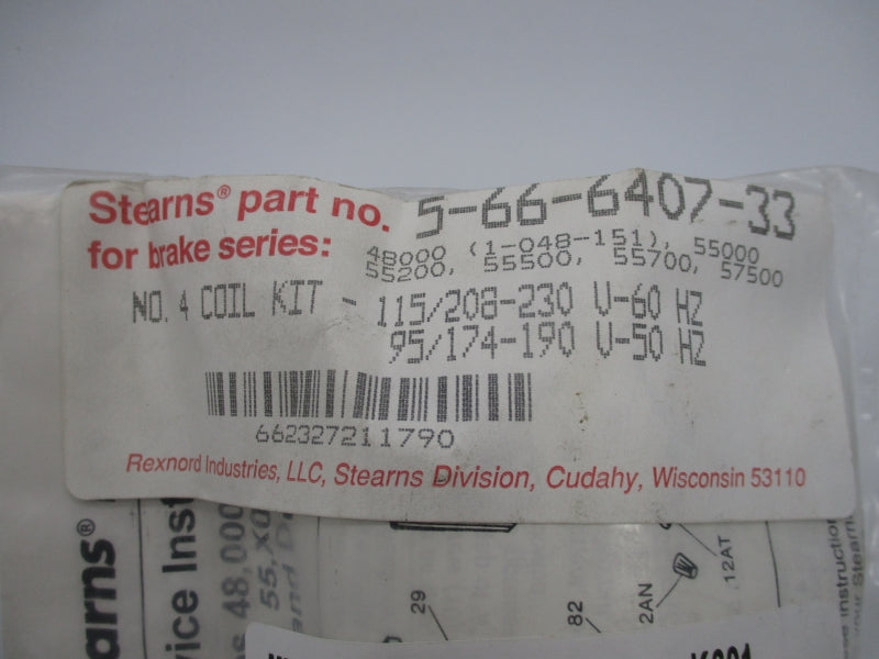 STEARNS 5-66-6407-33 115/208-230V NSMP