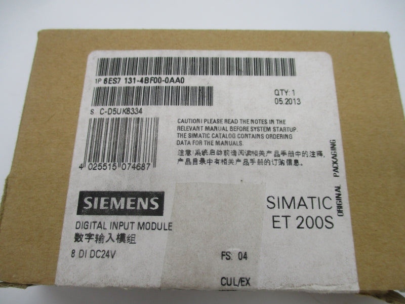 SIEMENS 6ES7131-4BF00-0AA0 24VDC NSMP