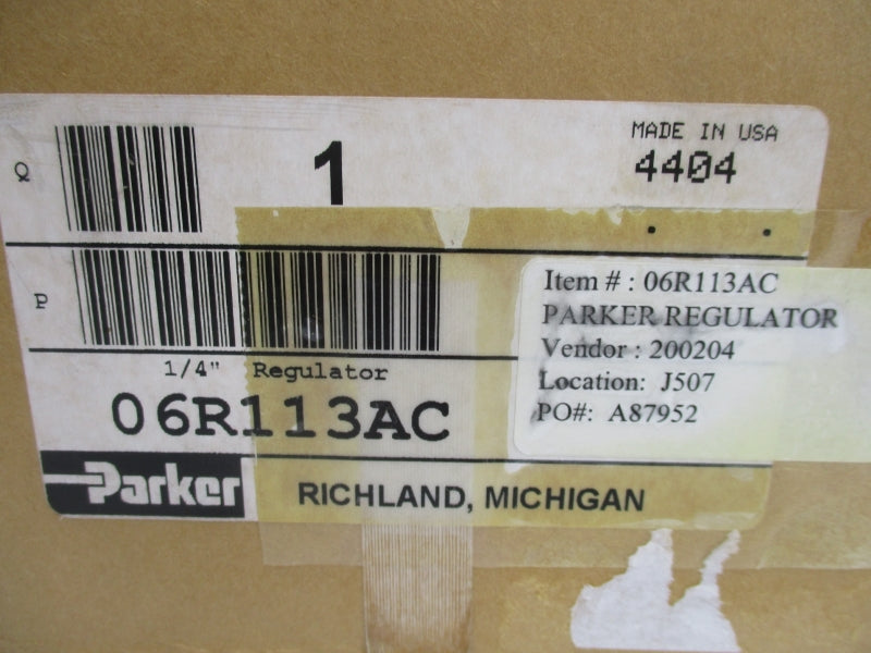 PARKER 06R113AC 250PSI 1/4" NSMP