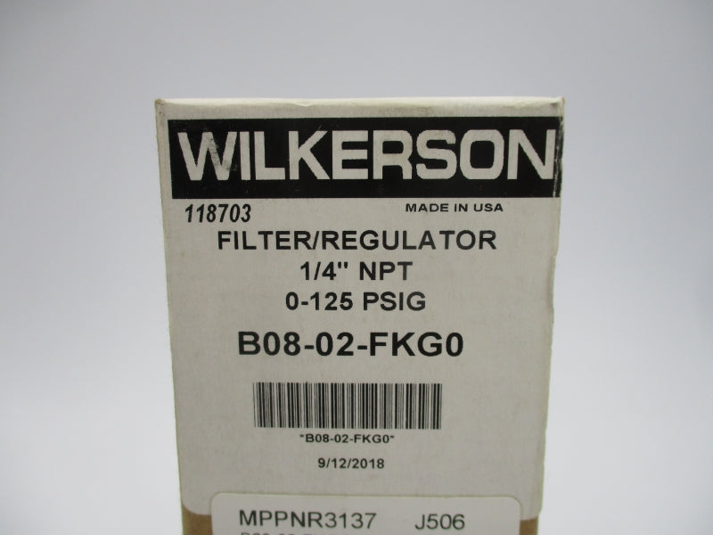 WILKERSON B08-02-FKG0 0-125PSI 1/4" NSMP