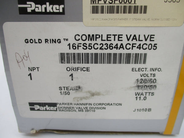 PARKER 16FS5C2364ACF4C05 110/120V 1" NSMP
