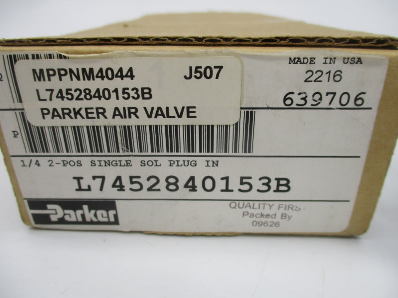 PARKER L7452840153B 150PSI 110/120V NSMP