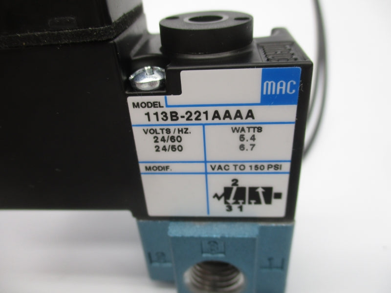 MAC 113B-221BA 24V 150PSI NSMP