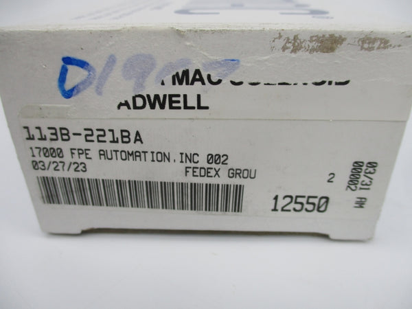 MAC 113B-221BA 24V 150PSI NSMP