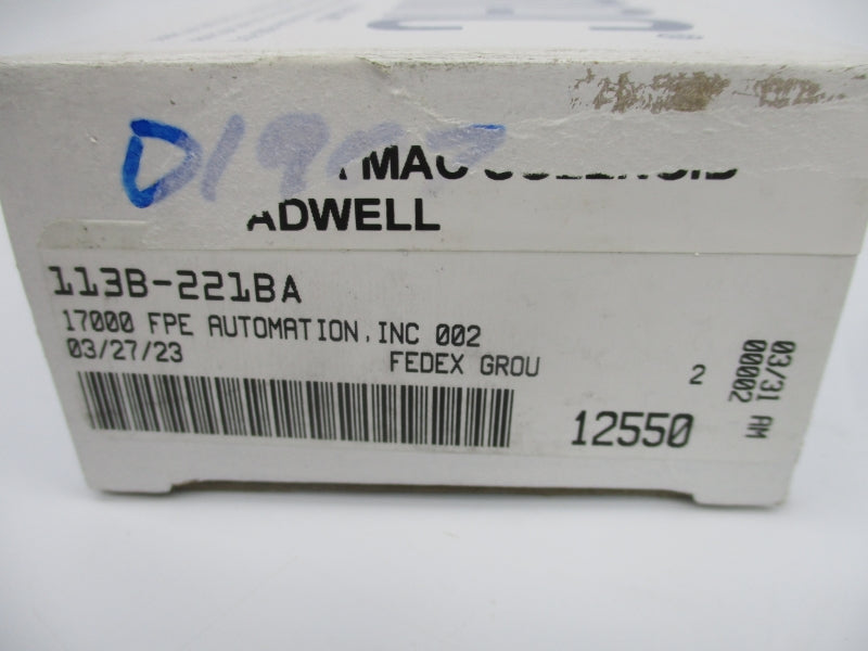 MAC 113B-221BA 24V 150PSI NSMP