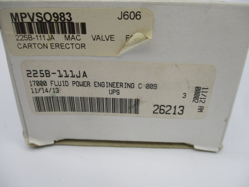 MAC 225B-111JA 120V 150PSI NSMP