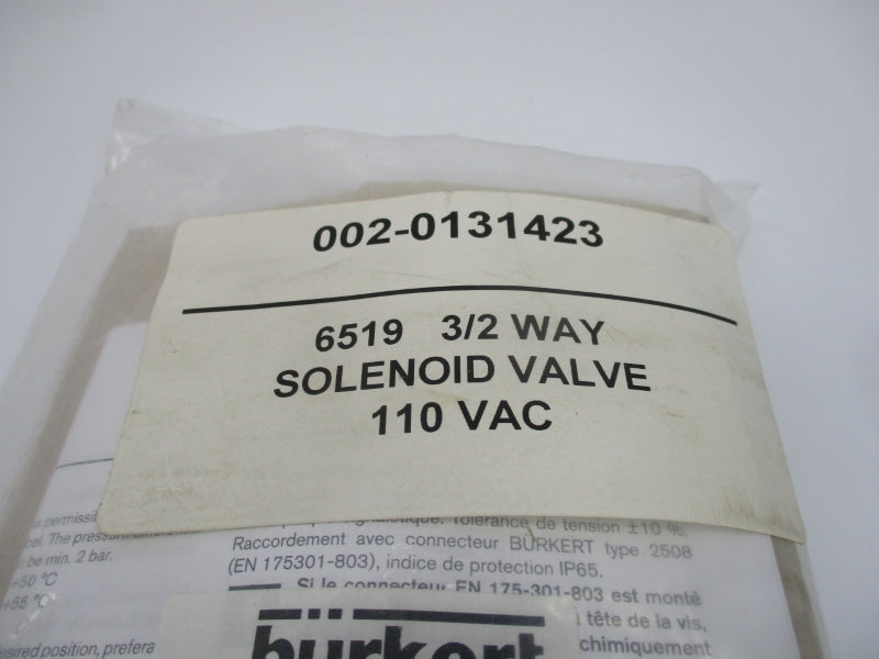 BURKERT 6519 W 6,0 00131423 110V NSMP