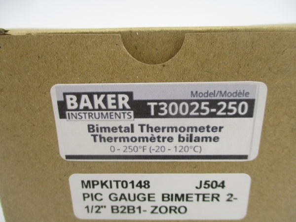 BAKER T30025-250 0-250'F NSMP
