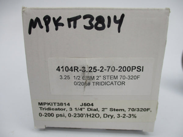 4104R-3.25-2-70-200PSI 0-200PSI 70-320'F NSMP