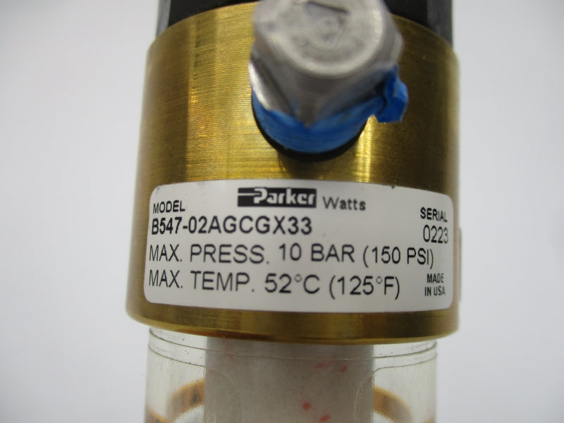 PARKER B547-02AGCGX33 150PSI 1/4" NSMP