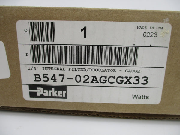 PARKER B547-02AGCGX33 150PSI 1/4" NSMP