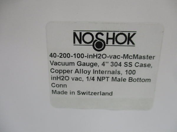 NOSHOK 40-200-100 1/4" NSMP