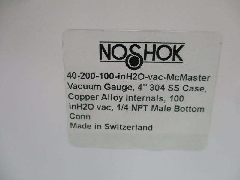 NOSHOK 40-200-100 1/4" NSMP