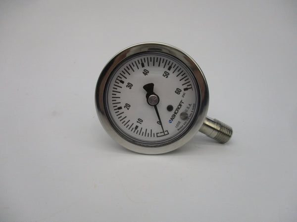 ASHCROFT 63-1008-S-02L-60# 0-60PSI 63MM NSMP