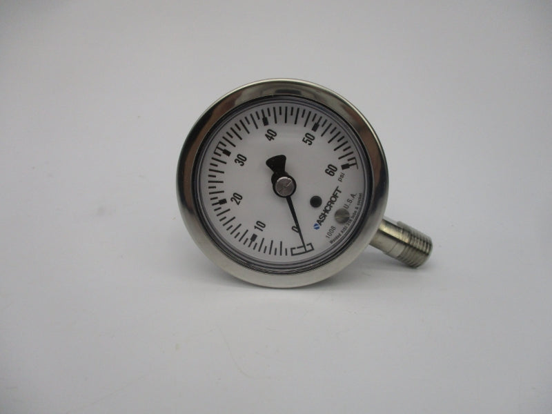 ASHCROFT 63-1008-S-02L-60# 0-60PSI 63MM NSMP