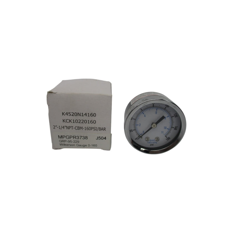 GAUGE K4520N14160 0-160PSI NSMP