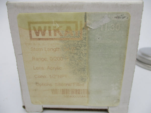 WIKA TI.30 0-200'F 4" NSMP
