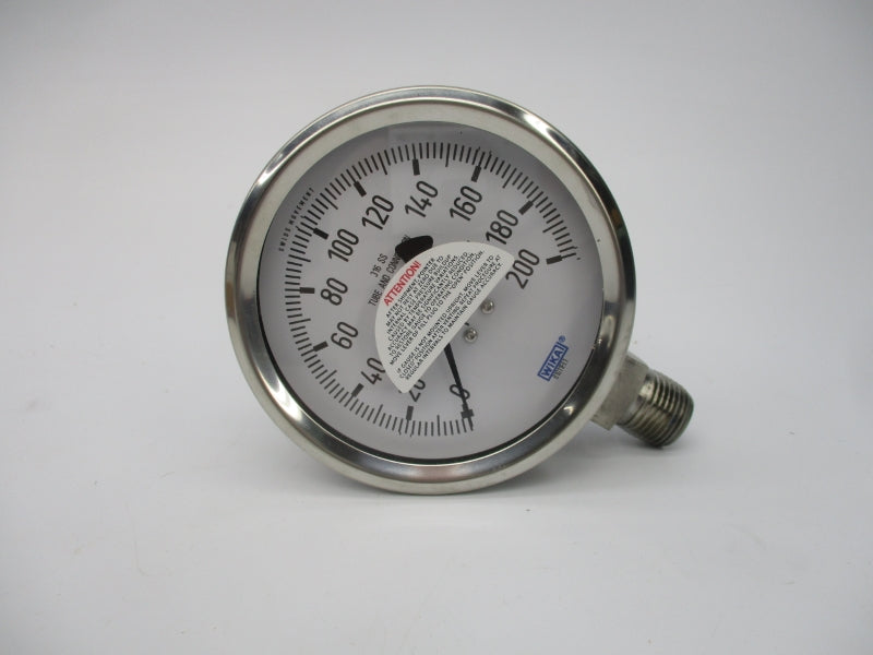 WIKA 9768564 232.534 0-200PSI 1/2" NSMP