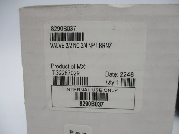 ASCO 8290B037 150PSI 3/4" NSMP