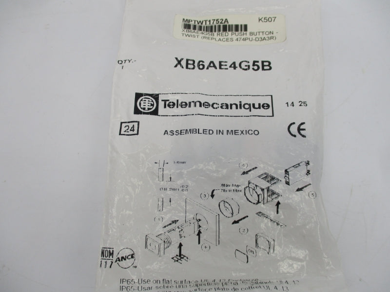 TELEMECANIQUE XB6AE4G5B NSMP