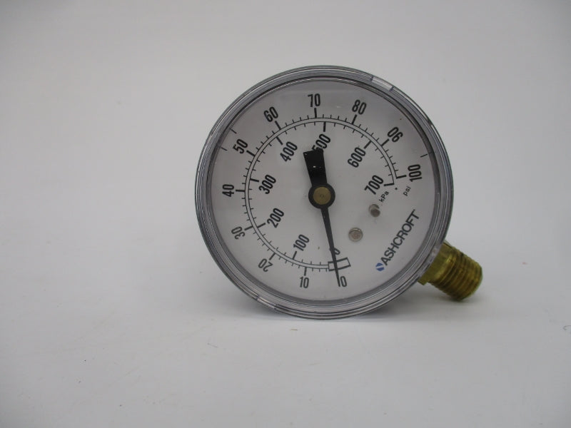 ASHCROFT 25W1005H02L100#/AGN 100PSI 2-1/2" NSMP