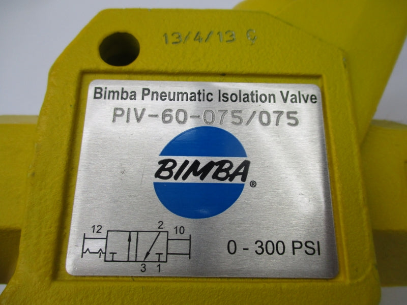 BIMBA PIV-60-075/075 0-300PSI NSNP