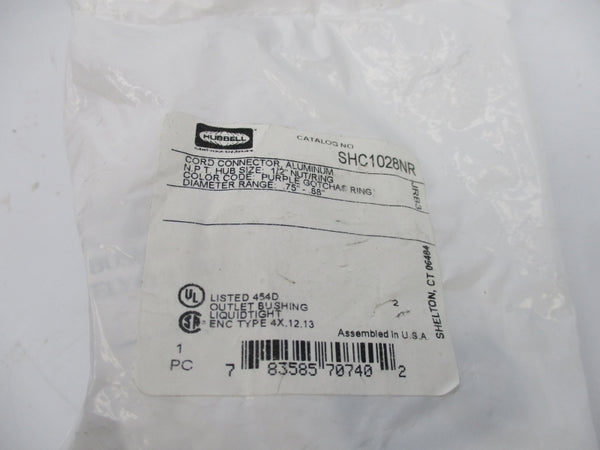 HUBBELL SHC1028NR 1/2" NSMP