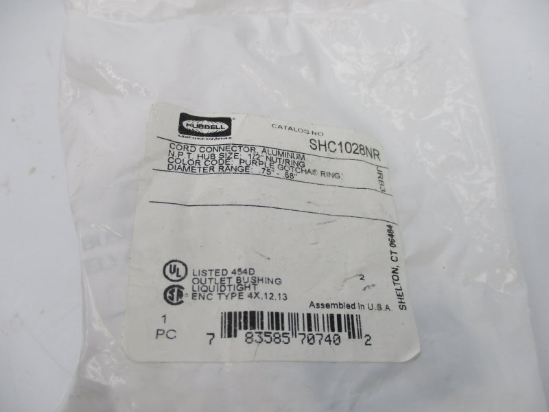 HUBBELL SHC1028NR 1/2" NSMP