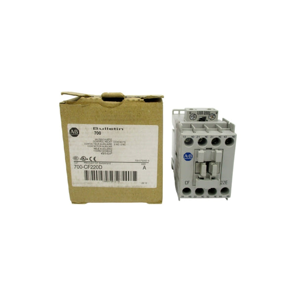ALLEN BRADLEY 700-CF220D SER. A 110/120V 20A (BR/WH) NSMP