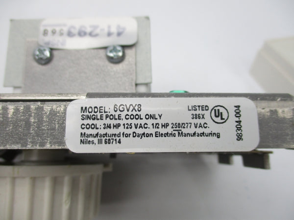 DAYTON 6GVX8 250/277VAC NSMP