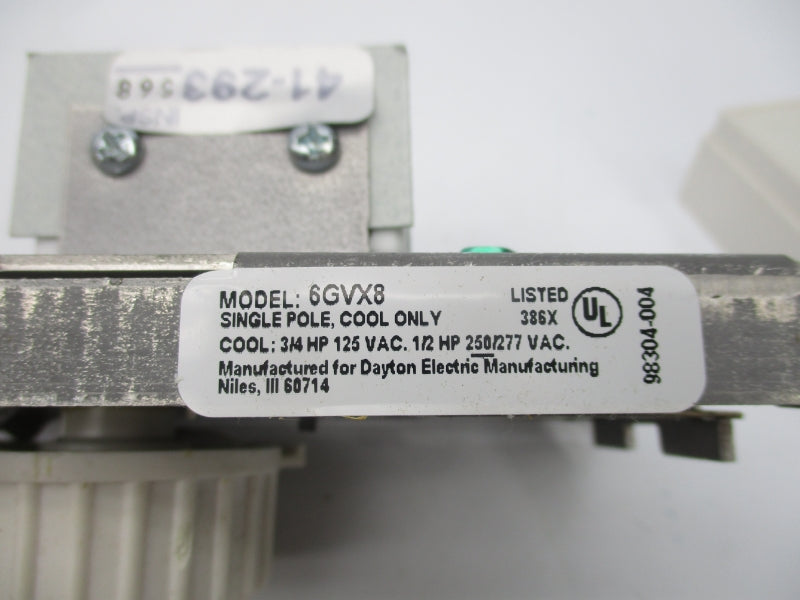 DAYTON 6GVX8 250/277VAC NSMP