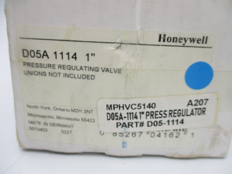 HONEYWELL D05A1114 15-150PSI 1" NSMP