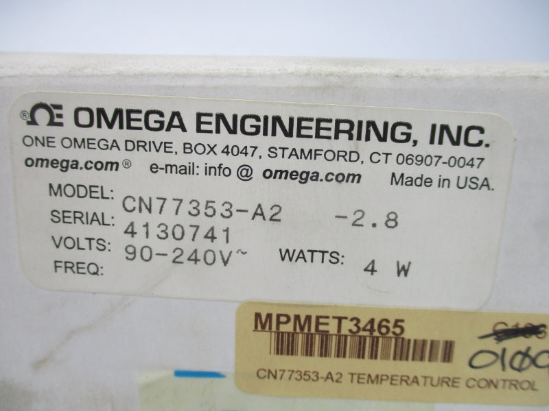 OMEGA ENGINEERING CN77353-A2 -2.8 90-240V NSMP