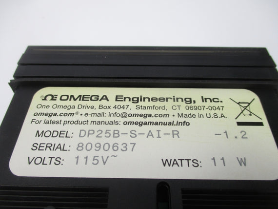 OMEGA ENGINEERING DP25B-S-AI-R -1.2 115V NSMP