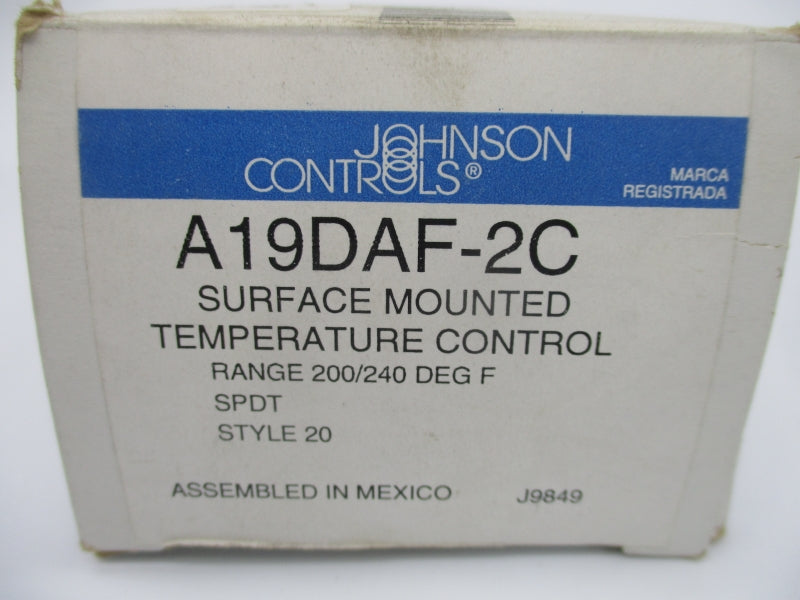 JOHNSON CONTROLS A19DAF-2C 200-240'F NSMP