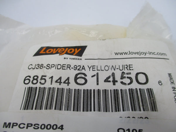 LOVEJOY CJ38-SPIDER-92A YELLOW NSMP