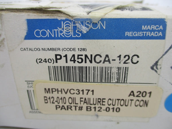 JOHNSON CONTROLS P145NCA-12C 240V 9PSI 120S NSMP