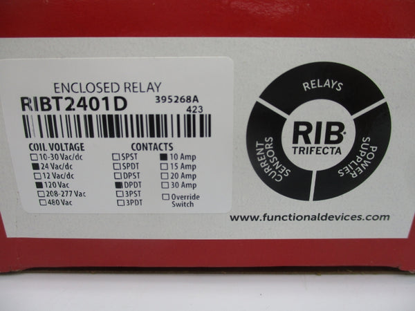 FUNCTIONAL DEVICES RIBT2401D 120VAC NSMP
