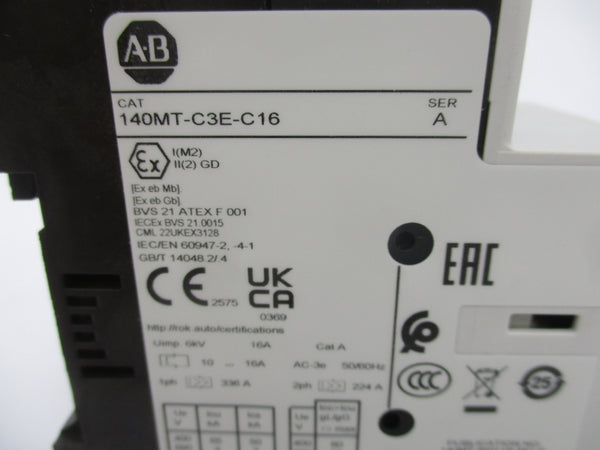 ALLEN BRADLEY 140MT-C3E-C16 SER. A 10-16A (WH) NSMP